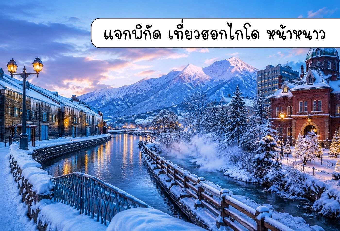 แจกพิกัด เที่ยวฮอกไกโด หน้าหนาว 2569-2570 ฟินหิมะนุ่ม สัมผัสเมืองในฝัน