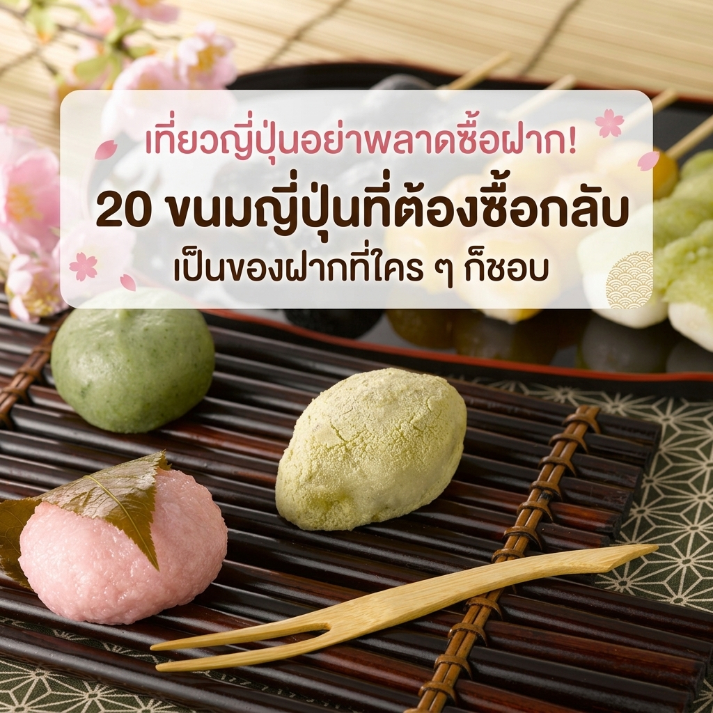 เที่ยวญี่ปุ่นอย่าพลาดซื้อฝาก! 20 ขนมญี่ปุ่นที่ต้องซื้อกลับ เป็นของฝากที่ใคร ๆ ก็ชอบ
